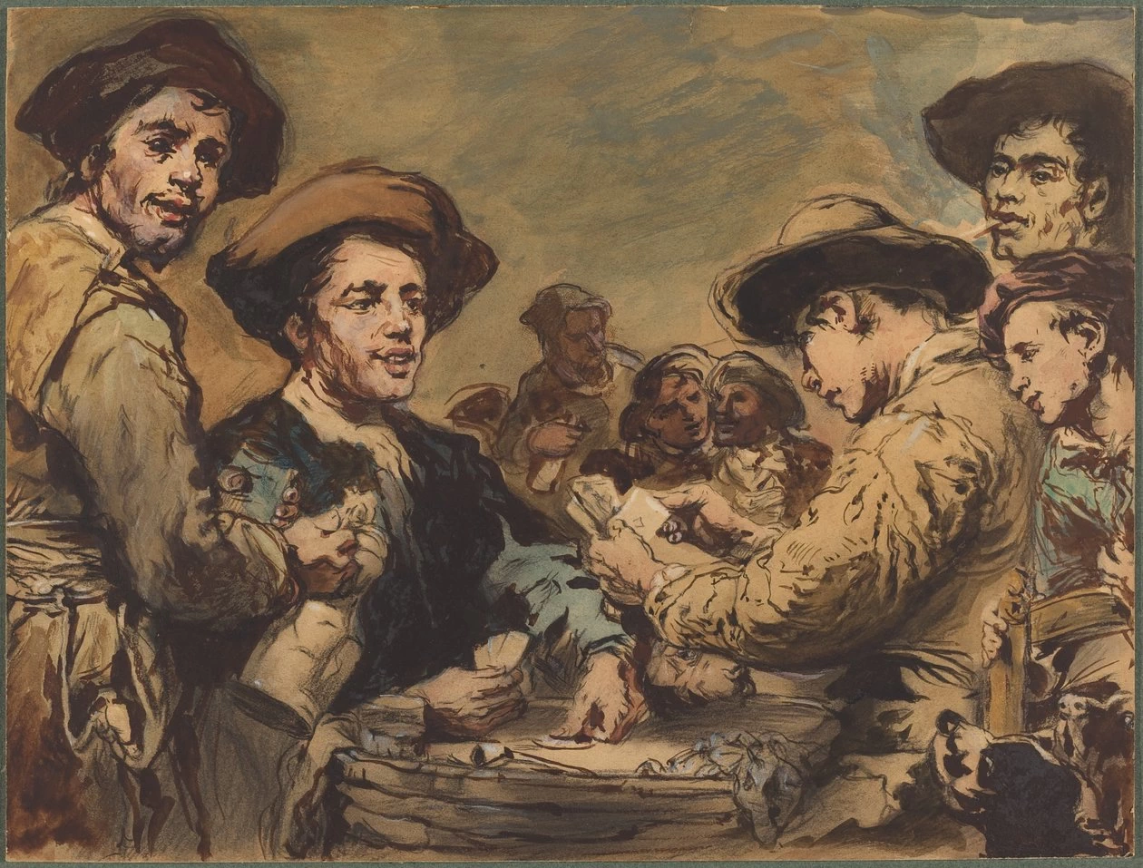 Augustin Théodule Ribot - Giocatori di Carte